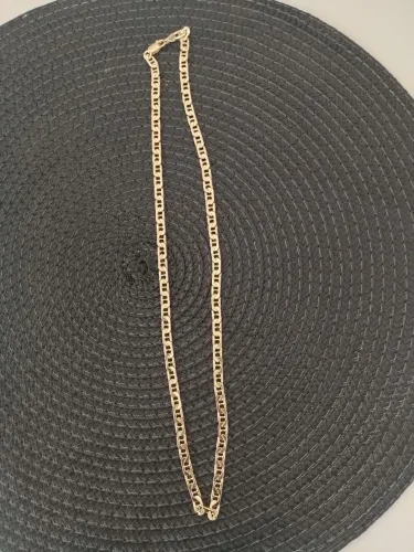 corrente de prata banhada a ouro 