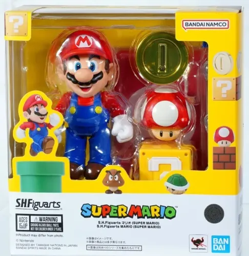 Figura de ação s.h figuarts mario (super mario)