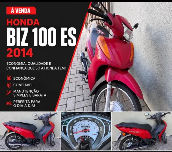 Honda Biz 100 ES 2014 | Apenas 28.800 Km | Muito Conservada | Econômica