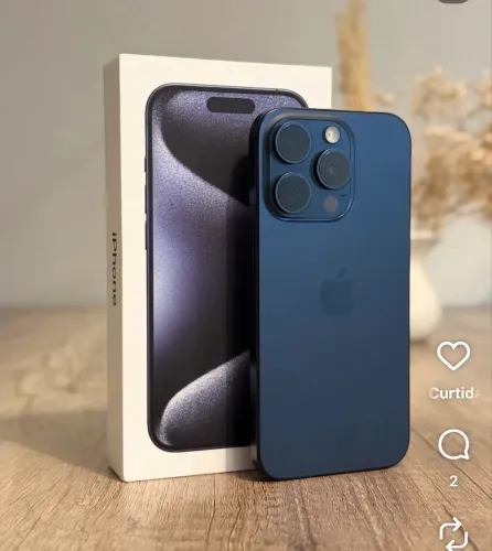 iPhone 15 pro azul 128GB 6 meses de garantia