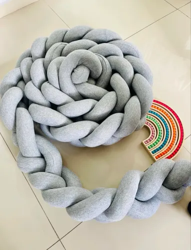 protetor de berço ou mini cama estilo trança