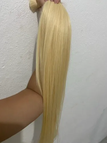 Cabelo loiro vietnamita 65 cm 200g
