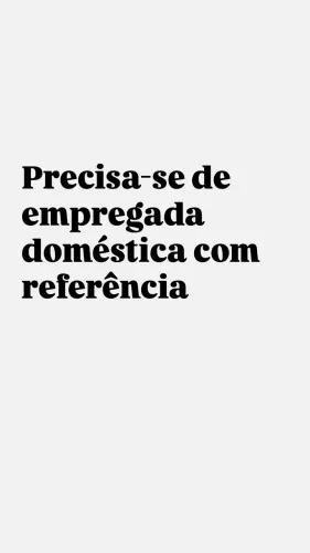 Empregada doméstica no Adrianopolis