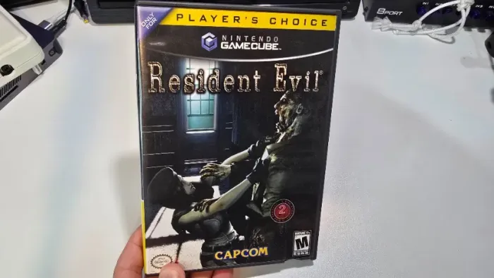 Resident Evil Remake original Nintendo GameCube na caixa dois discos