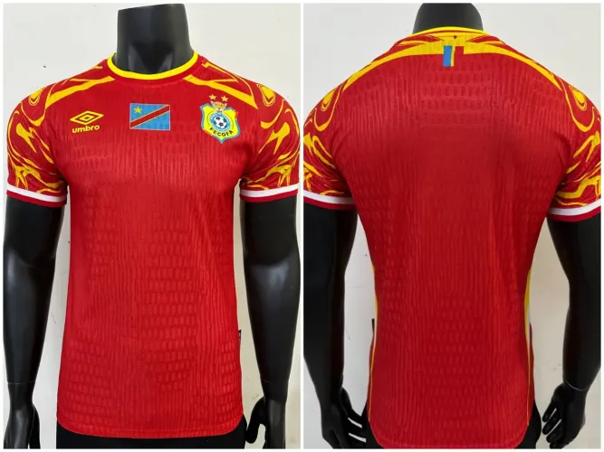 Camisa Republica Democratica RD do Congo Vermelha 2026/2027 Africa Copa do Mundo 2026