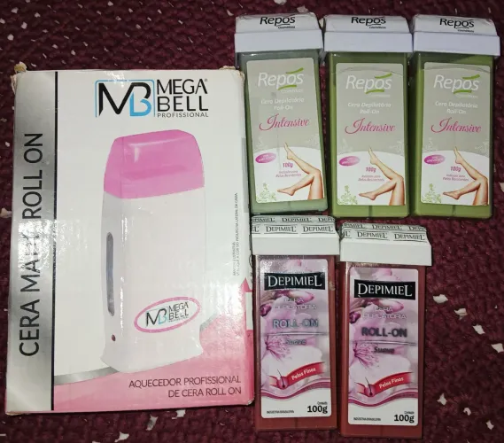 Aquecedor e Cera Rollon-on
