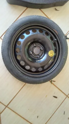 Roda estepe original Cobalt pneu estragado