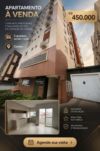 Oportunidade ap 3 quartos por 450 mil