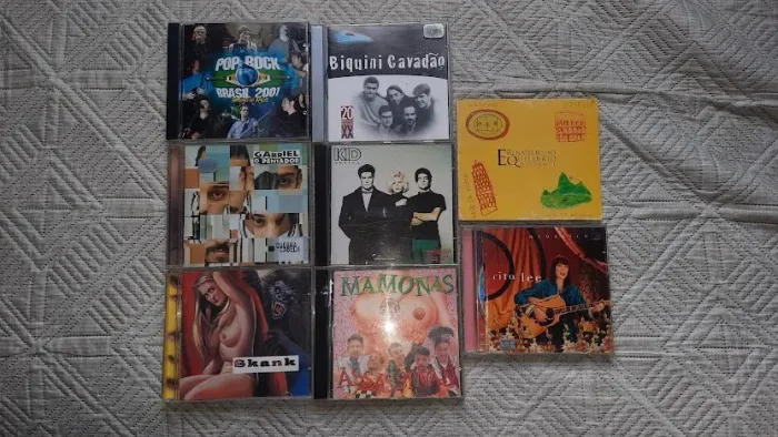 8 Cds de Rock Nacional Rita Lee, Mamonas, Gabriel Pensador, Skank etc