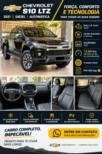 Chevrolet S10 Pick-up LTZ 2.8 TDI 4X4 CD Dies.aut 2021