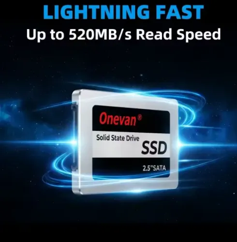 SSD 120GB Onevan de 2,5 Polegadas SATA 520MB/s Leitura para Notebook ou PC (Entrego)