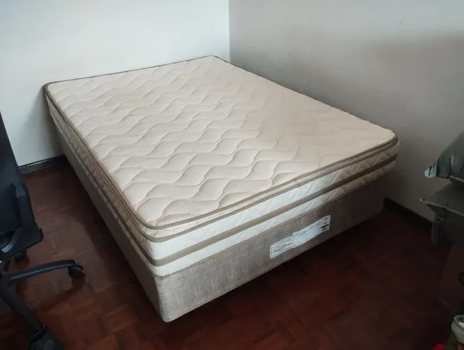 Cama box + colchão Americanflex
