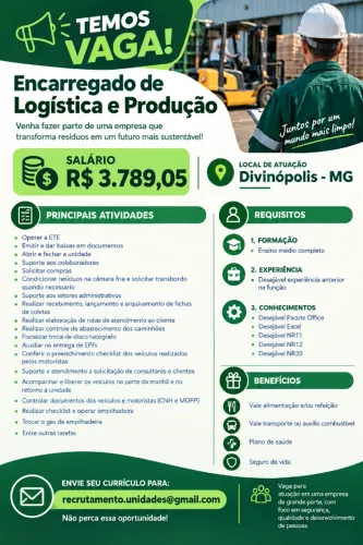 Encarregado de Logística e Produção