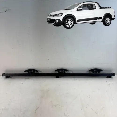 Trilho Guia Direito Caçamba Volkswagen Saveiro 2014 A 2015 Preto