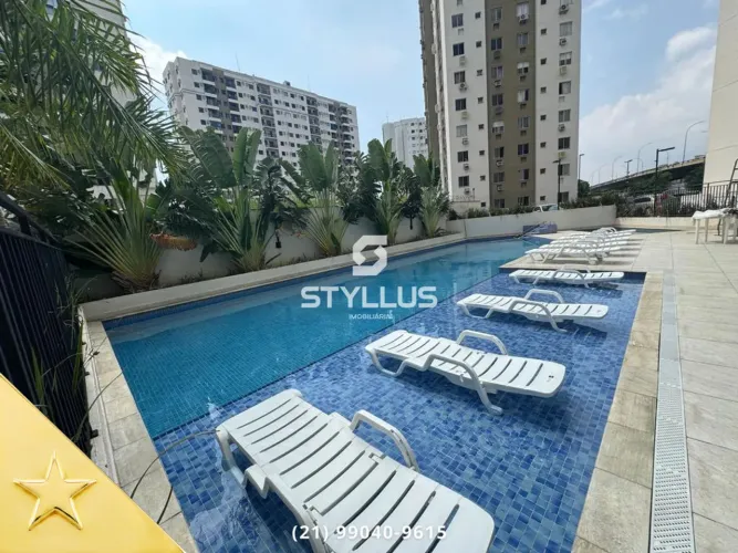 Apartamento Novo com 2 Quartos, Varanda e Lazer Completo em Del Castilho - Frente Shopping