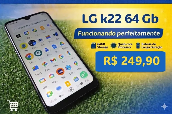 Celular k22 com 64 gb ótimo estado