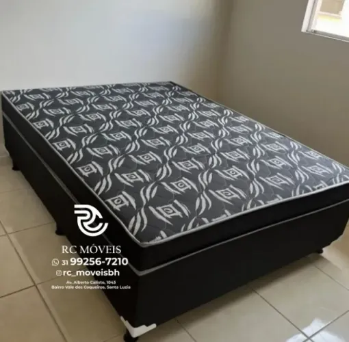 Cama box casal com Molas Ensacadas OrthoBox 1.38x1.88 Completa | Entrega Rapida