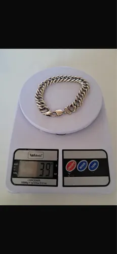 Pulseira prata 925 24 cm comprimento e 39 gramas de peso