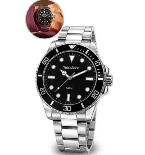 Relógio Masculino Mondaine Aço Inoxidável - Original
