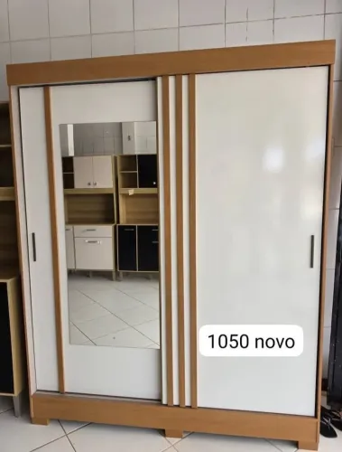 Guarda roupa de casal porta deslizante novo