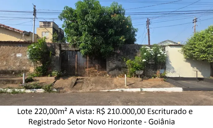 Lote 220,00m² - Setor Novo Horizonte