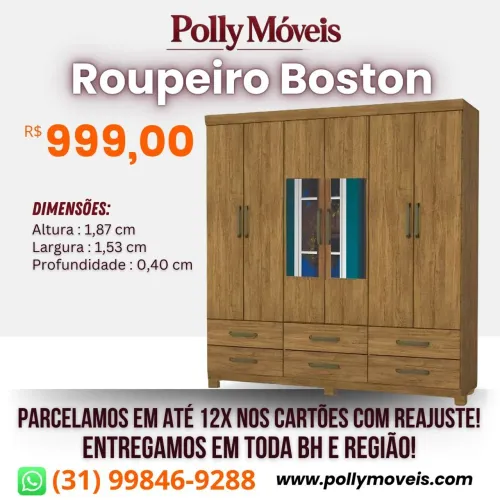 Guarda Roupa 6 gavetas ! Pronta Entrega!