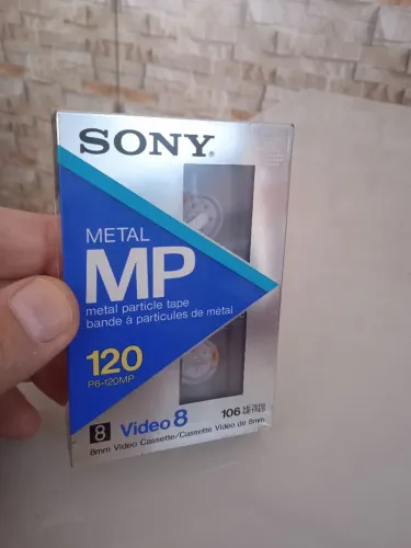 Fita de vídeo Sony Video 8 Metal MP 120 lacrada