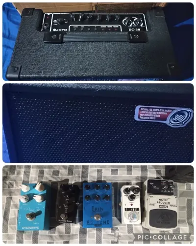 Amp joyo dc30 e 5 pedais 