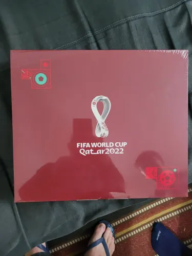 Kit Álbum Prata Capa Dura Copa 2022 + 80 pacotes