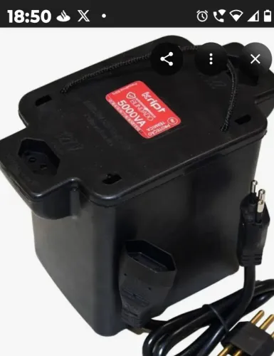 Auto transformador 5000 VA Blindado, entrada/saida 120/220 V semi novo! 