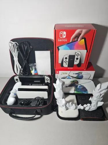 Nintendo Switch OLED 512gb DESBLOQUEADO + ACESSÓRIOS