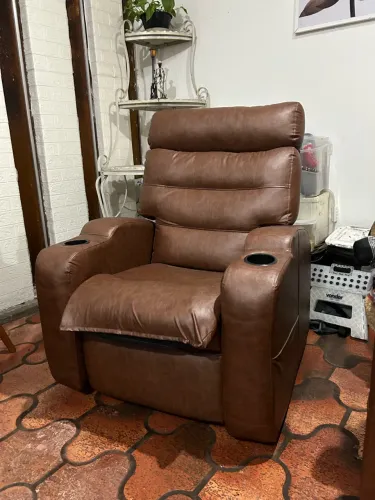 POLTRONA RECLINAVEL COURISSIMO MARROM