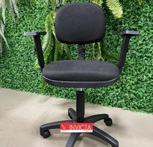 CADEIRA SECRETÁRIA COM BRAÇOS PARA ESCRITÓRIO/HOME OFFICE