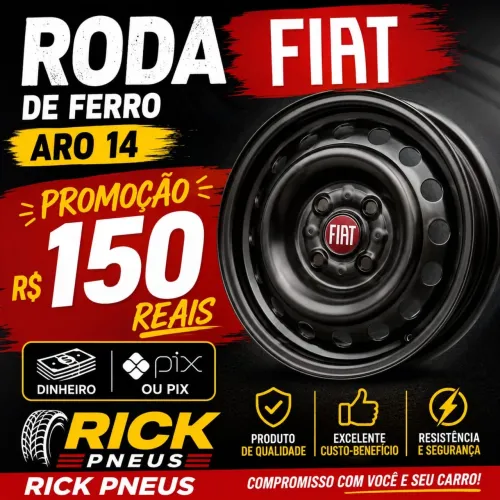 Roda Fiat de ferro aro 14 Novas