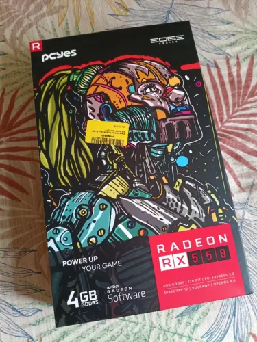 Placa de Vídeo RX550 PCYes  4GB De RAM (Na Caixa Impecável-Novíssima-Na Garantia)