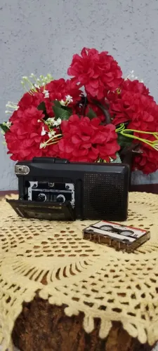 Gravador Panasonic FP Fast Playback 2-Speed Vintage Testado Funcionando + Fita Sony MC-60