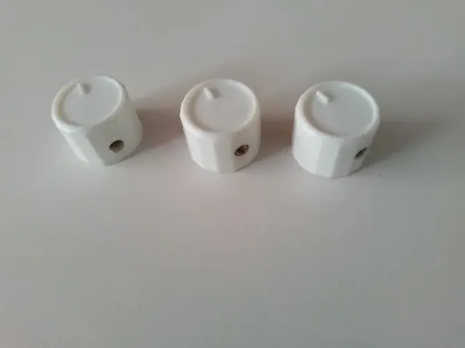 knob botao guitarra baixo na cor branco