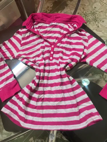 Blusa listrada roxa marisa