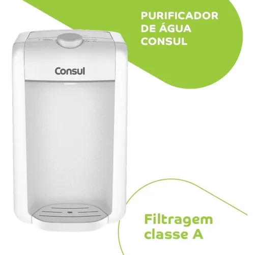 Purificador de Água Natural Compacto com Filtragem Classe A Branco CPC31ABONA Consul