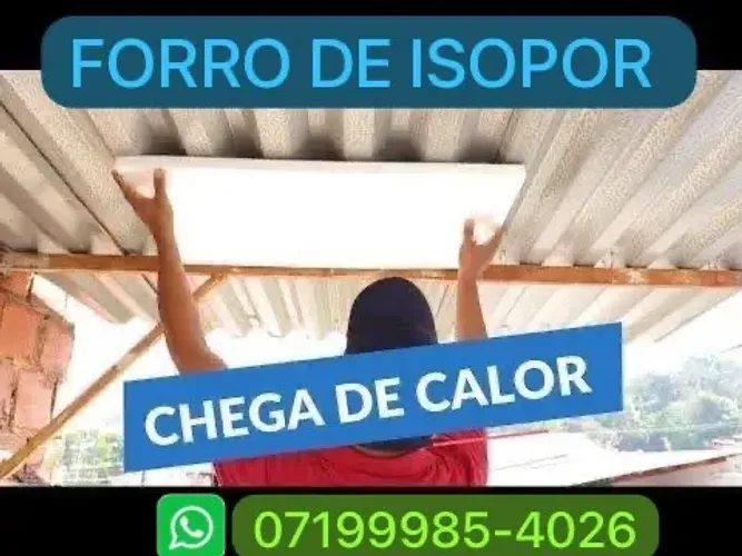 Isopor antichamas forro térmico 