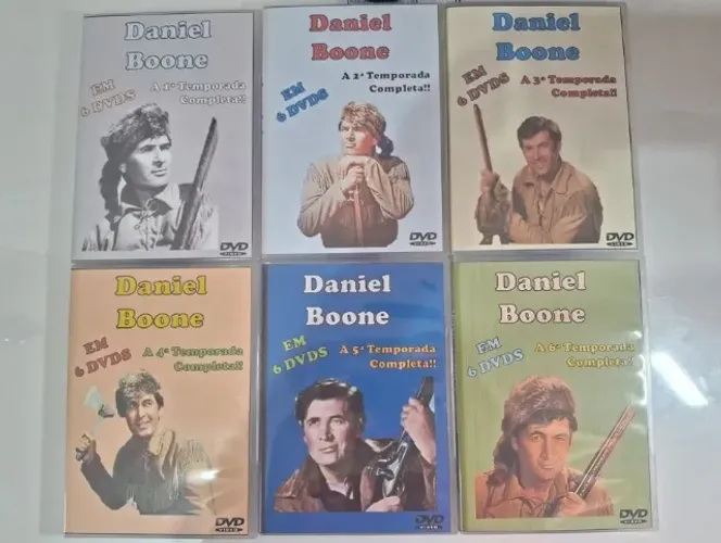 Série Daniel Boone - Coleção Rara Completa (6 Temporadas, 36 Dvds)