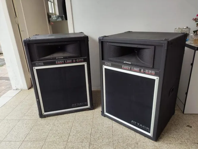 2 Caixa de som Attack Easy LINE A 620