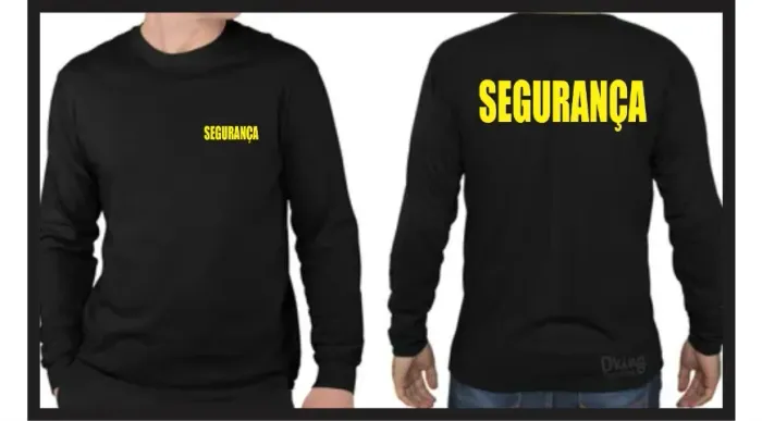 Camiseta manga longa de Segurança - Conforto, Qualidade e Apresentação Profissional