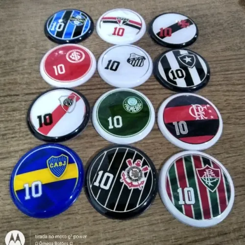 Times de Futebol de Botão - Kit 10 Times