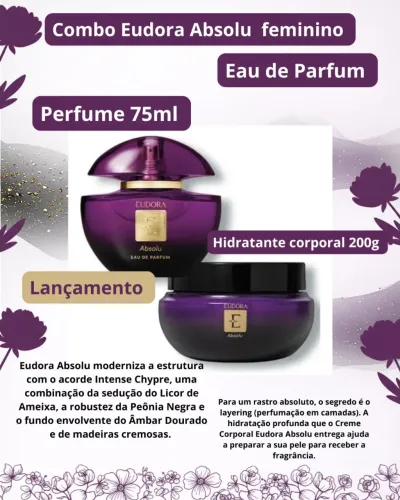 Combo Eudora Absolu Eau de Parfum feminino