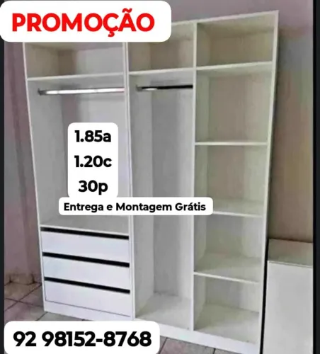 Closet em promoção com fundo disponível