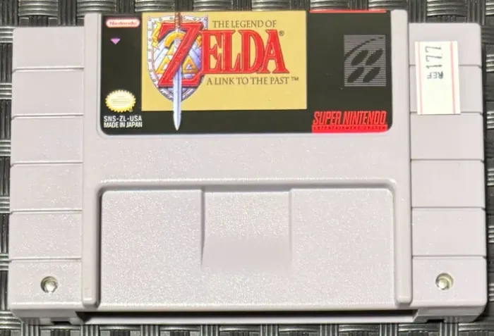 Zelda A Link to the Past SNES Original Relabel