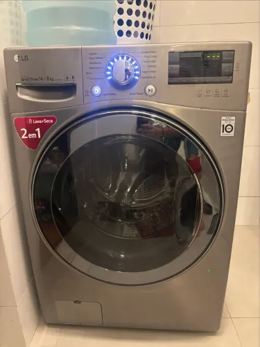 Lavadora LG inverter lava e seca 8 KG