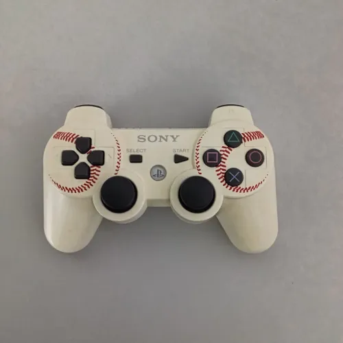Vendo Controle Ps3 Edição Especial Bola De Beisebol Branco Original Semi novo