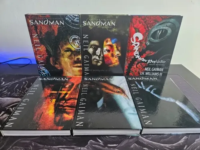 Coleção Completa Sandman Edição Definitiva (Vol. 1 a 5 + Prelúdio) - Capa Dura Panini
